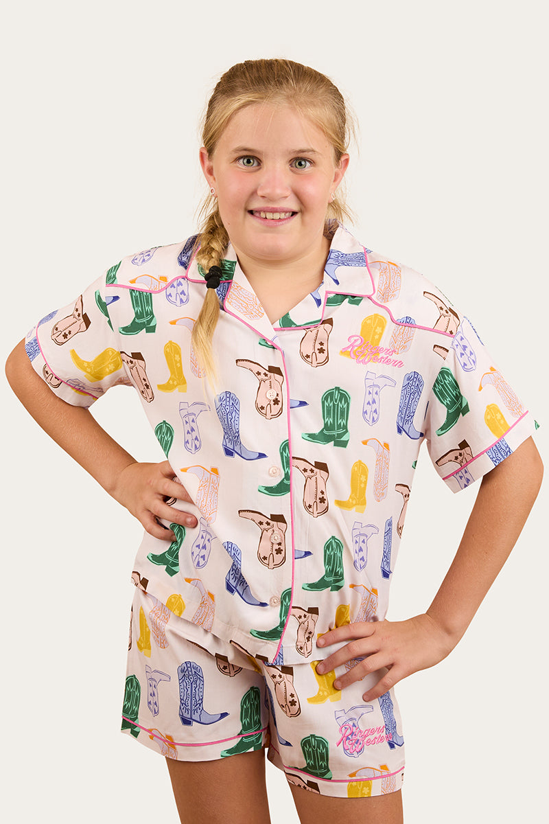 Bianca Kids Short Pyjama Set - Barely Pink