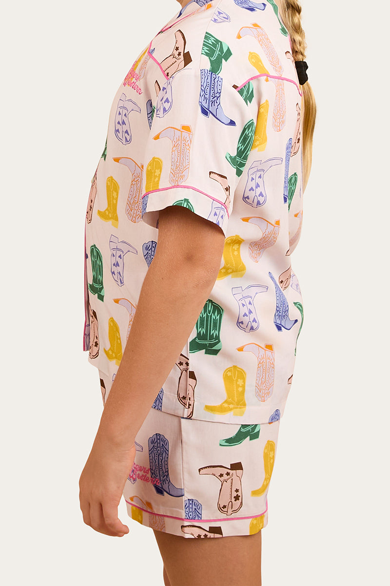 Bianca Kids Short Pyjama Set - Barely Pink