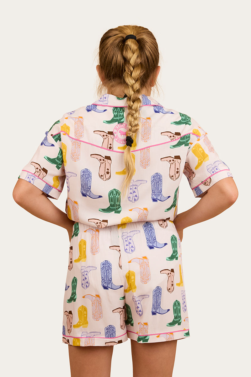 Bianca Kids Short Pyjama Set - Barely Pink