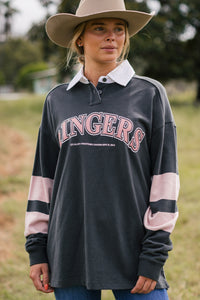 Mundulla Womens Rugby Jersey - Charcoal