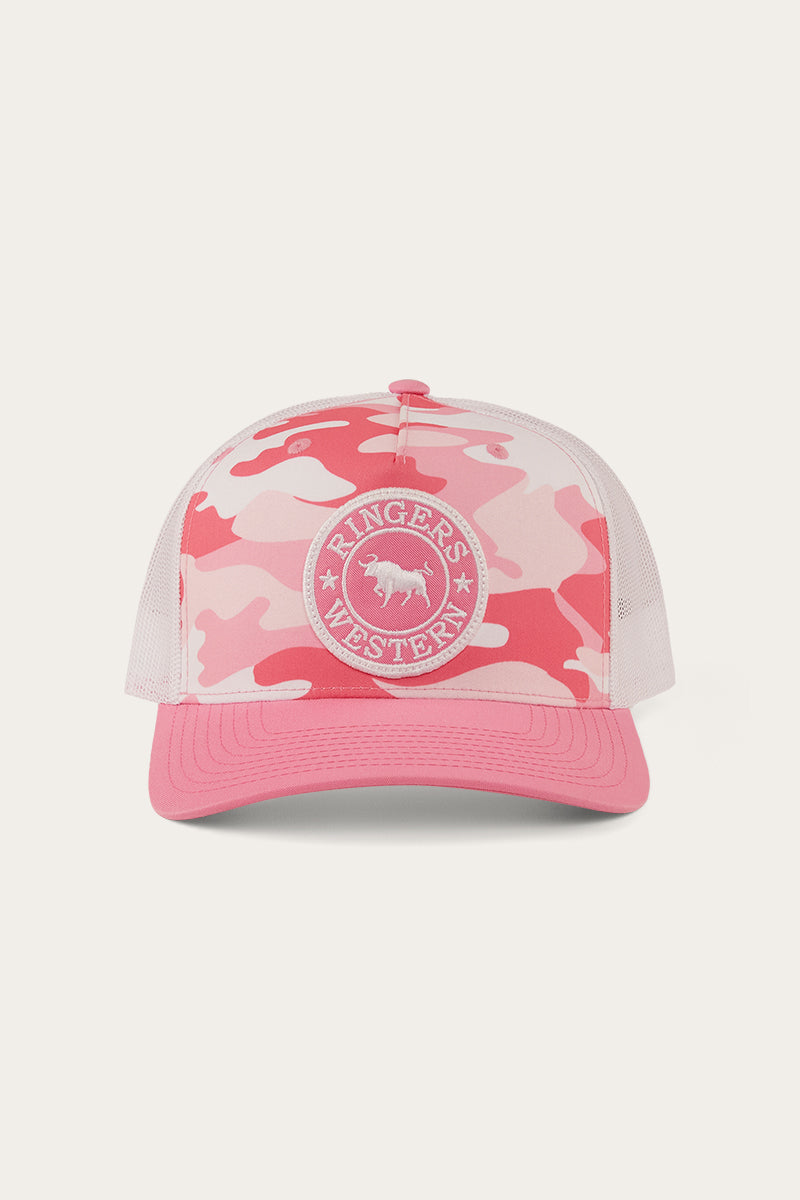Signature Bull Trucker Cap - Pink Camo