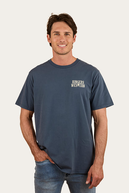 Poster Mens Loose Fit T-Shirt - Washed Navy