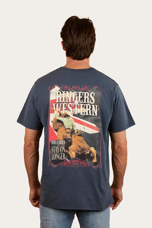 Poster Mens Loose Fit T-Shirt - Washed Navy