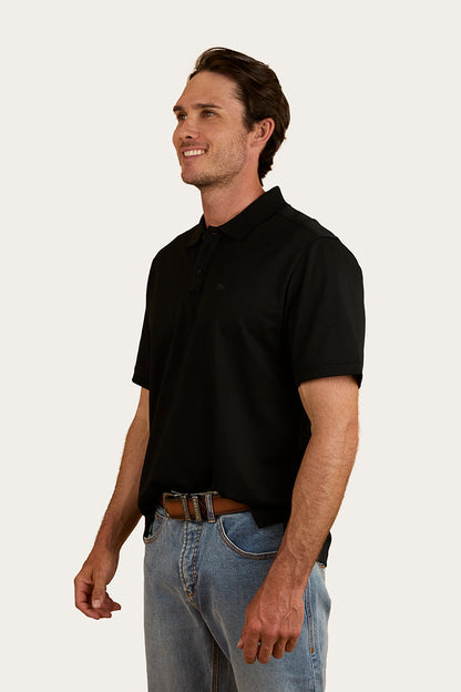 Tech Mens Polo - Black
