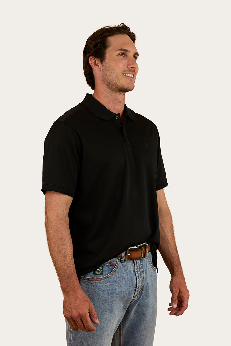 Tech Mens Polo - Black