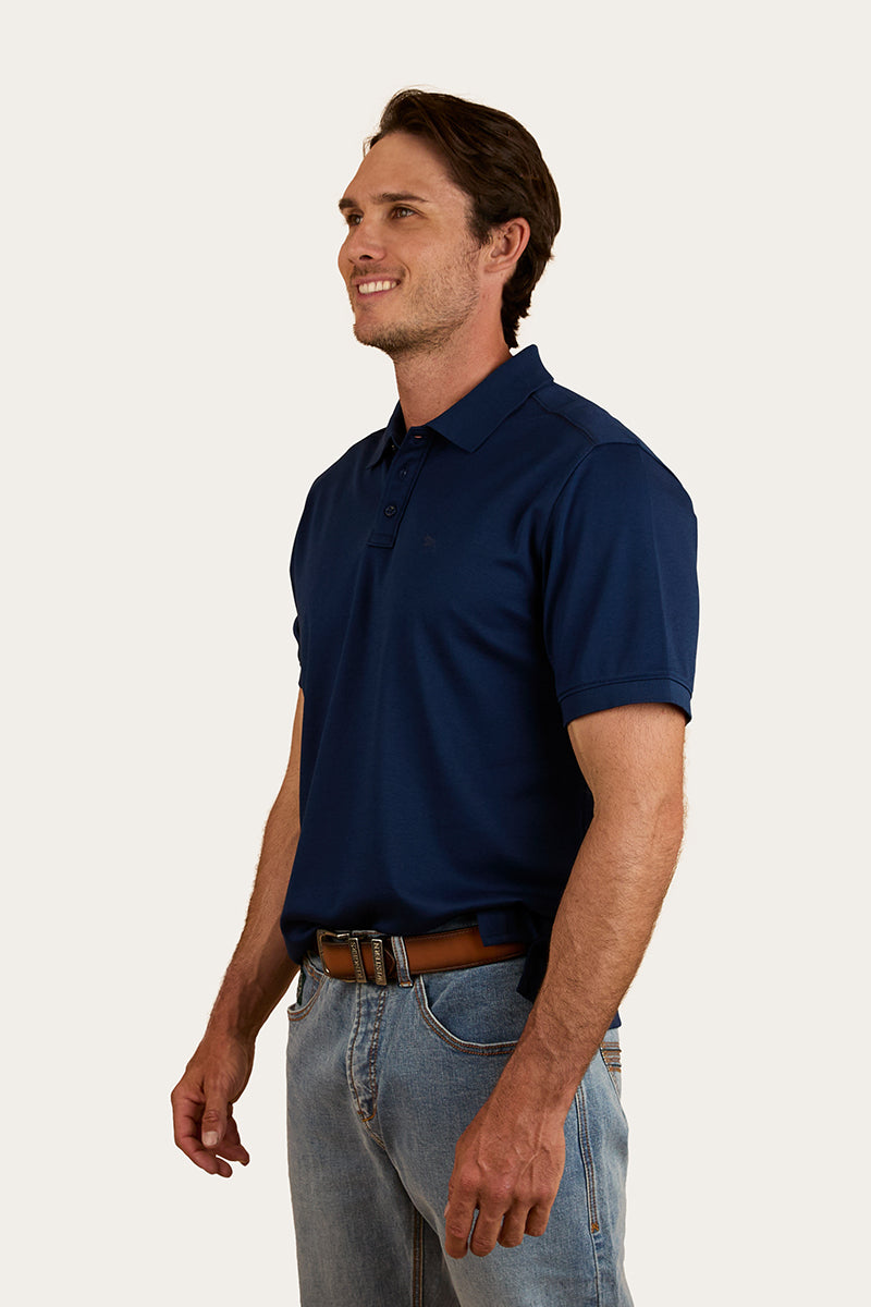 Tech Mens Polo - Navy