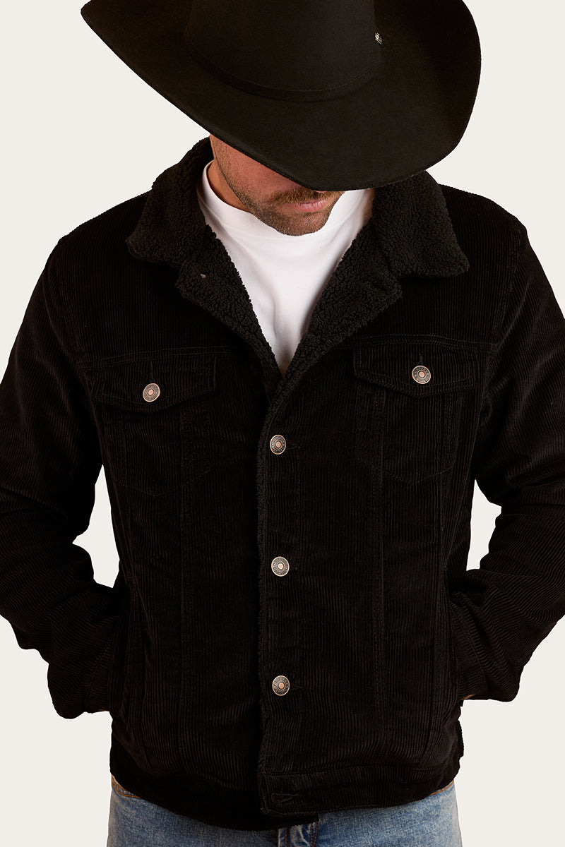 Milawa Mens Corduroy Jacket - Black