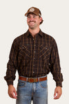 Richmond Mens Full Button Work Shirt - Charcoal