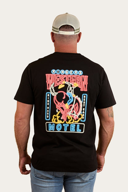 Ride Hard Mens Loose Fit T-Shirt - Black