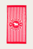 Ringers Stripe Towel - Red
