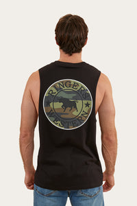 Signature Bull Mens Muscle Tank - Black/Camo