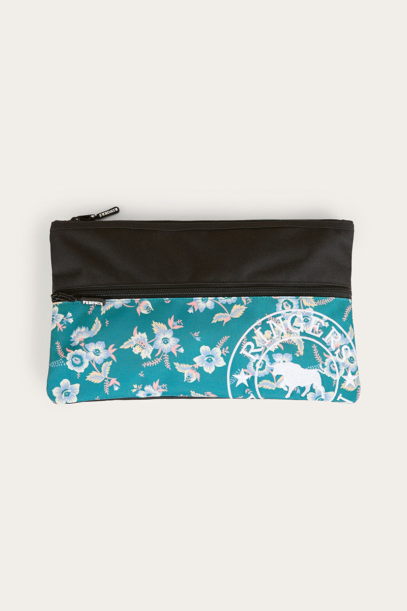 Spencer Pencil Case - Black / Floral