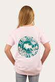 Signature Bull Kids Classic T-Shirt - Barley Pink / Floral