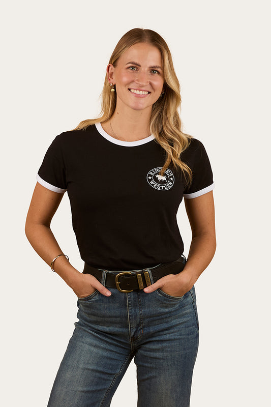 Signature Bull Ringers T-Shirt - Black / White