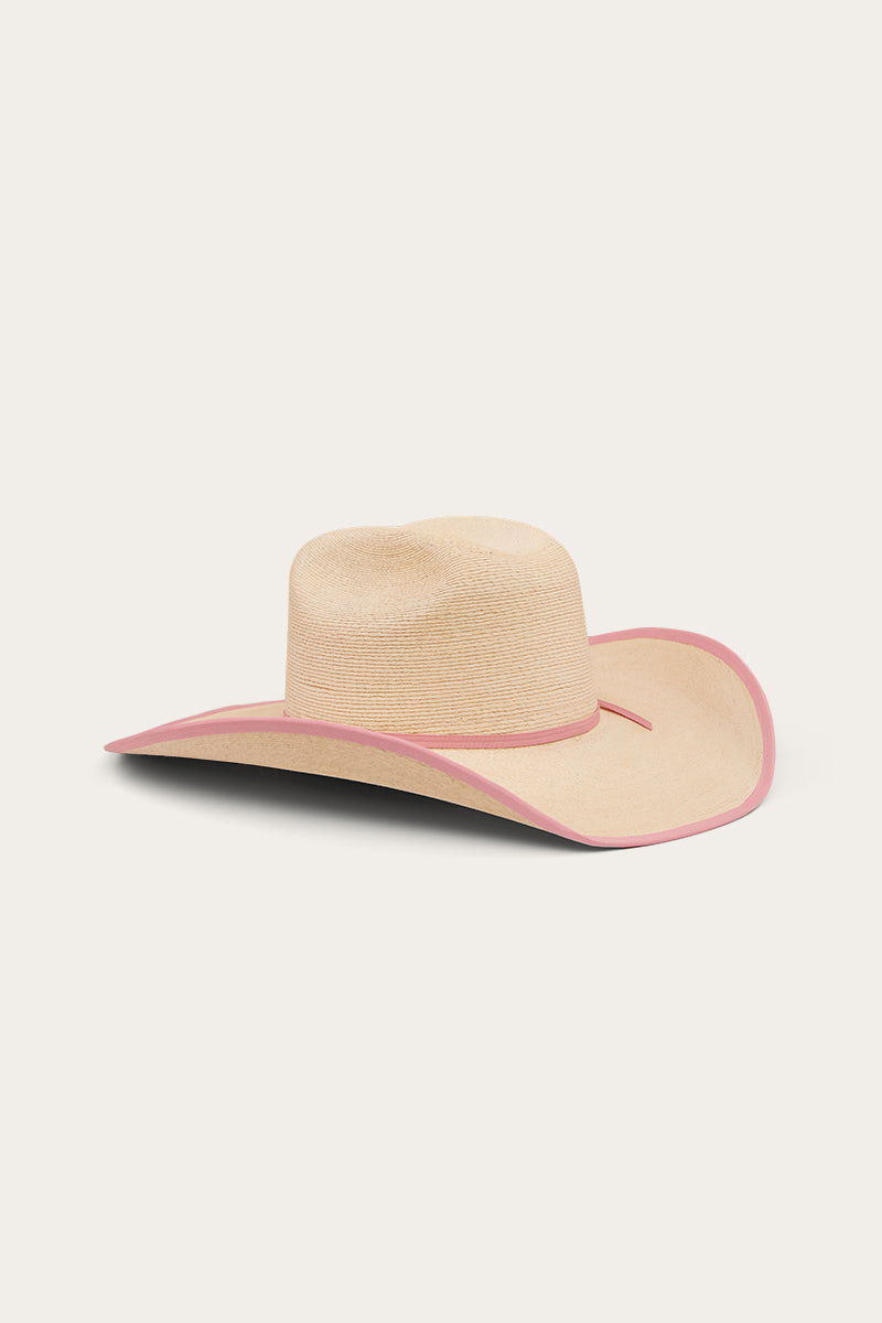 Sterling Hat - Natural/Pink