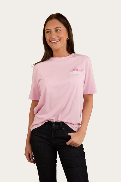 Country Club Womens Loose Fit T-Shirt - Ballet Pink