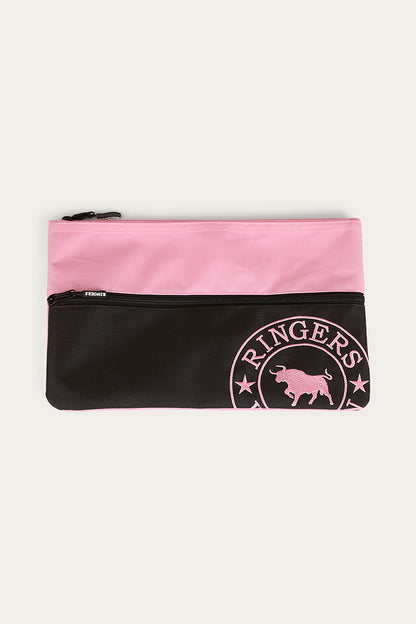 Spencer Pencil Case - Black / Pink