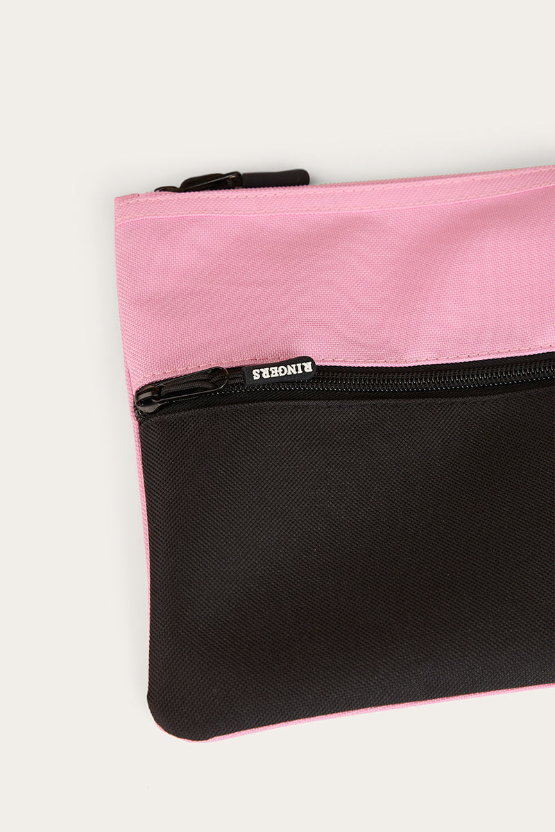 Spencer Pencil Case - Black / Pink
