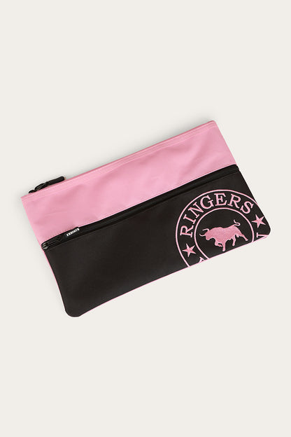 Spencer Pencil Case - Black / Pink