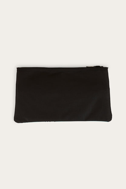 Spencer Pencil Case - Black / Turquoise
