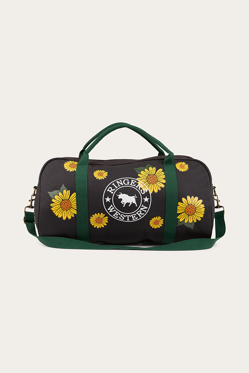 Limited Edition Sunflowers Gundagai Duffle Bag - Black / Multi