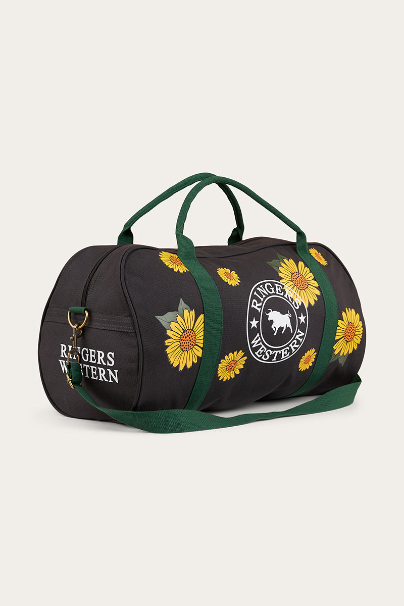 Limited Edition Sunflowers Gundagai Duffle Bag - Black / Multi