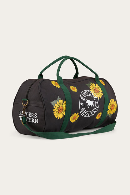 Limited Edition Sunflowers Gundagai Duffle Bag - Black / Multi