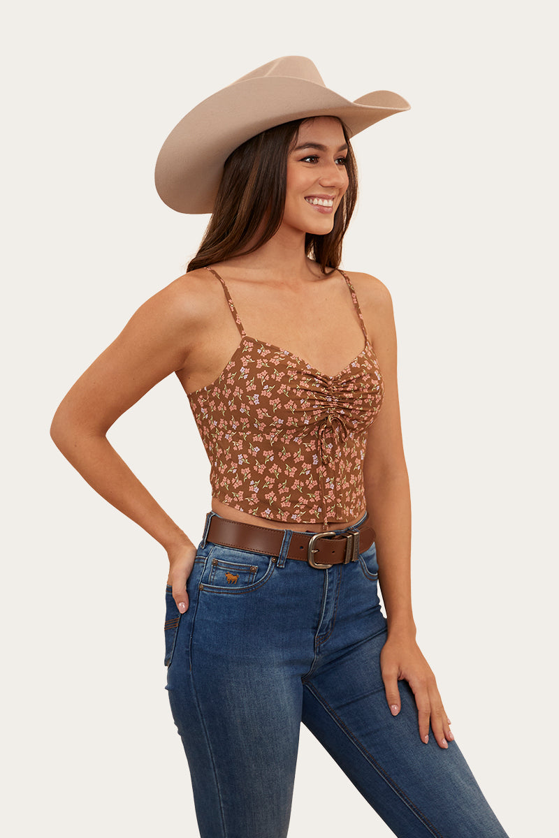 Posie Womens Cami Top - Toffee