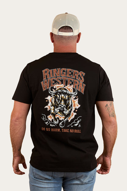 Do No Harm Take No Bull Mens Loose Fit T-Shirt - Black