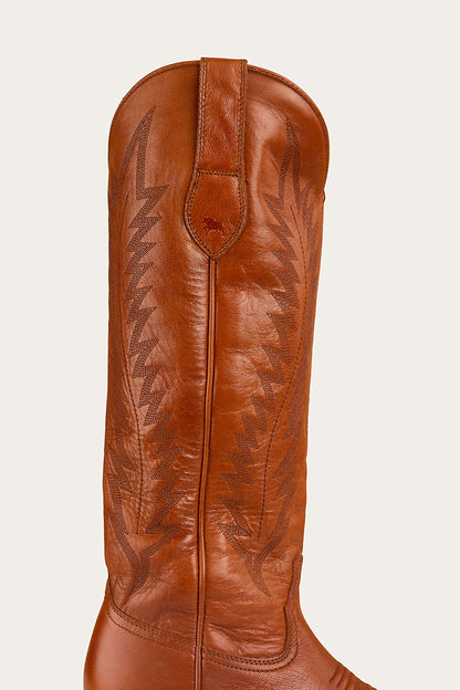 Vivien Womens Tall Western Boot - Copper