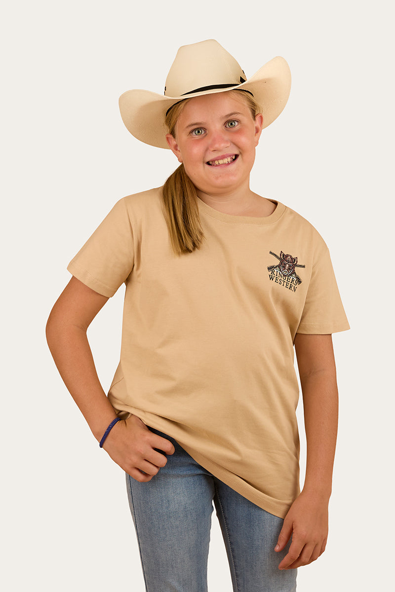 Wild Boar Kids Classic Fit T-Shirt - Dark Sand