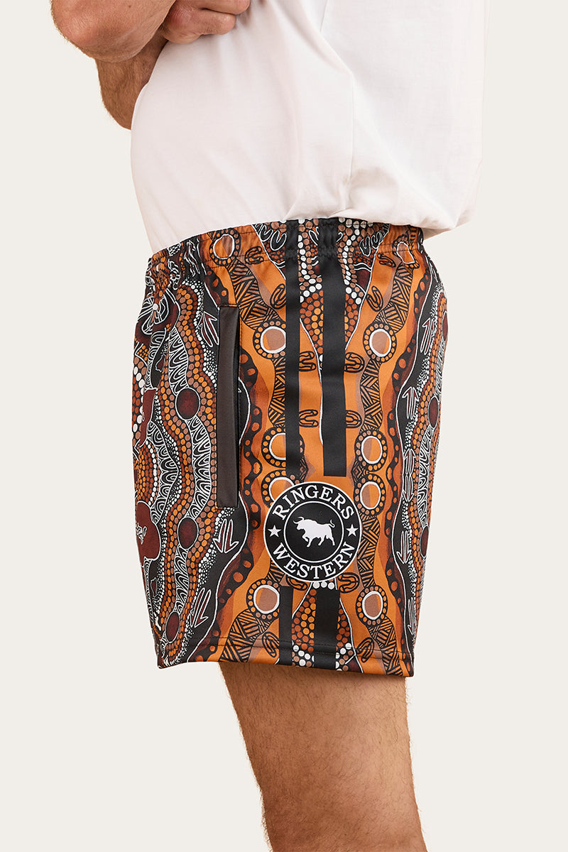 Walkabout Warrior Footy Short Charcoal Multi