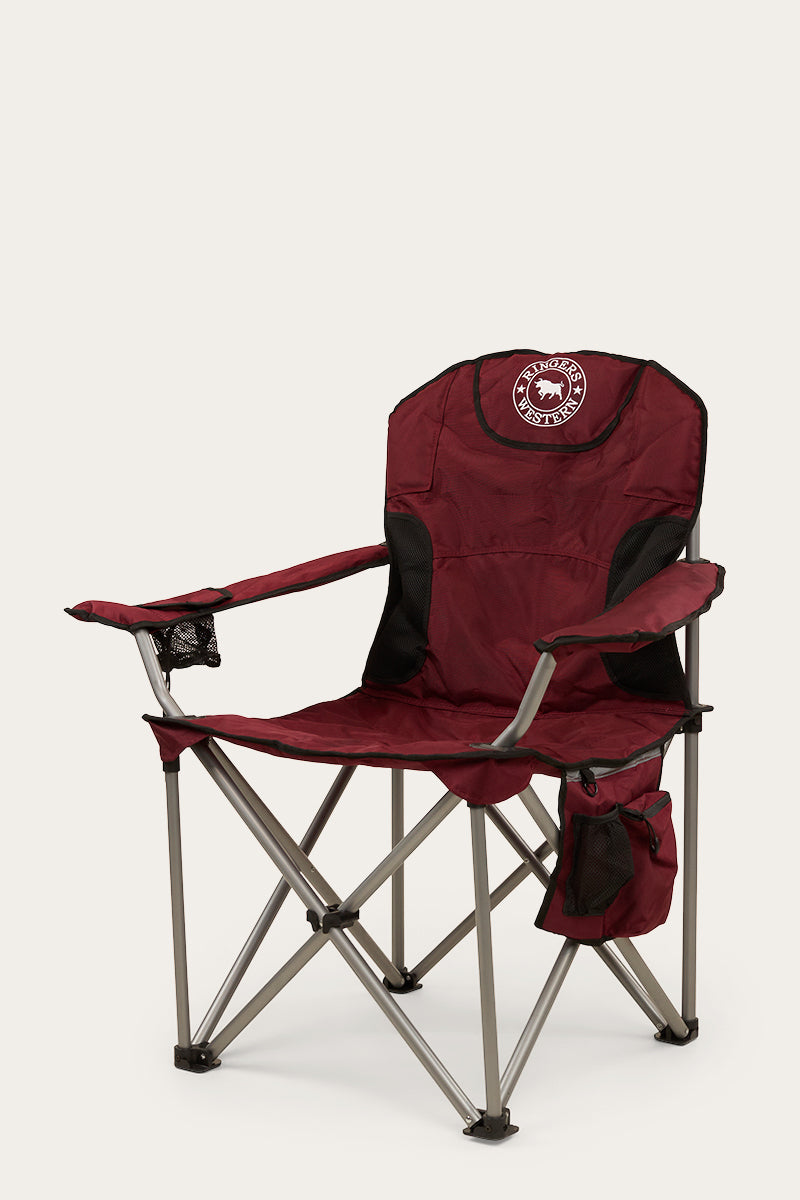 Willowbank Adults Camping Chair - Burgundy