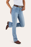 Penny Womens High-Rise Bootleg Jeans - Light Blue