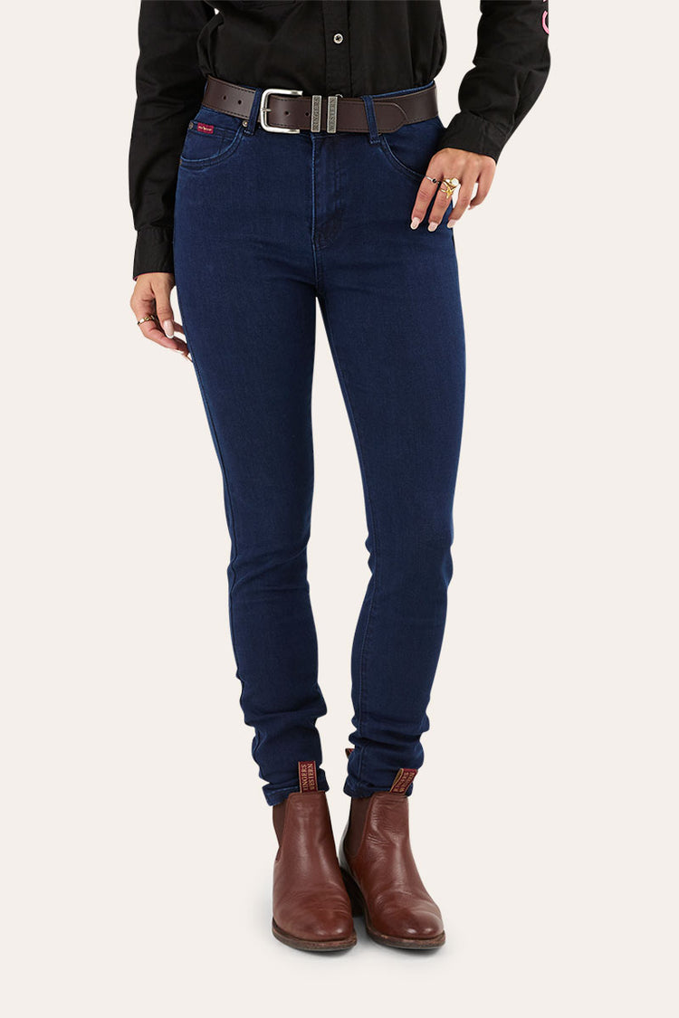 Sammy Womens High Rise Skinny Leg Jeans - Indigo Blue