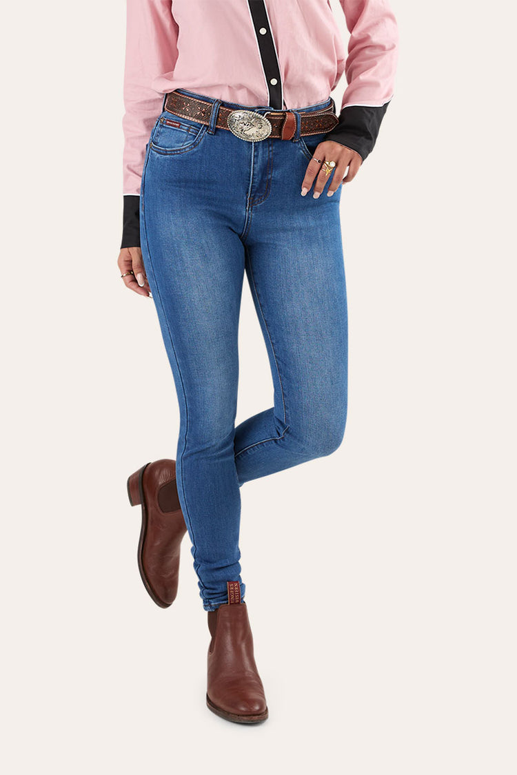 Sammy Womens High Rise Skinny Jeans - Vintage Blue Wash