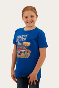 Country Raised Kids Classic Fit T-Shirt - Snorkel Blue