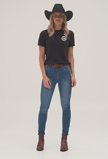 Sammy Womens High Rise Skinny Jeans - Vintage Blue Wash