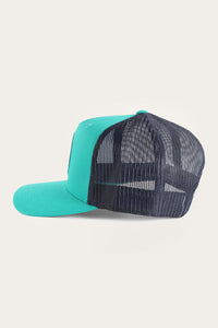 Signature Bull Trucker Green & Navy with Green & White Patch