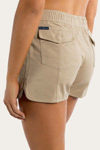 Tora Womens Heavy Weight Ruggers - Camel/Dark Navy