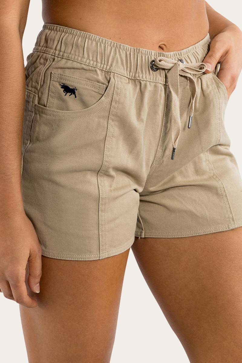 Tora Womens Heavy Weight Ruggers - Camel/Dark Navy