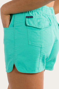 Tora Womens Heavy Weight Ruggers - Mint/Dark Navy