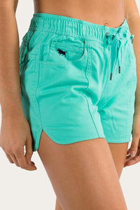 Tora Womens Heavy Weight Ruggers - Mint/Dark Navy