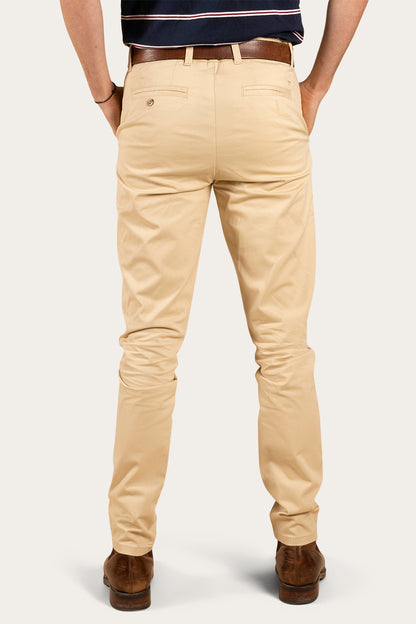 Bachelor Mens Slim Fit Chino Pant - Bone