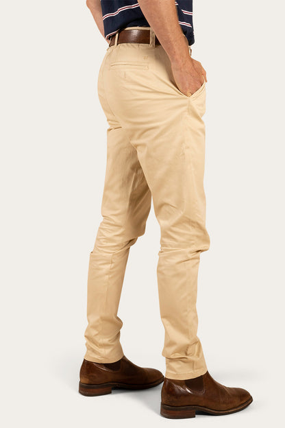 Bachelor Mens Slim Fit Chino Pant - Bone