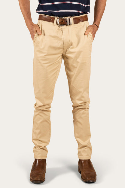 Bachelor Mens Slim Fit Chino Pant - Bone