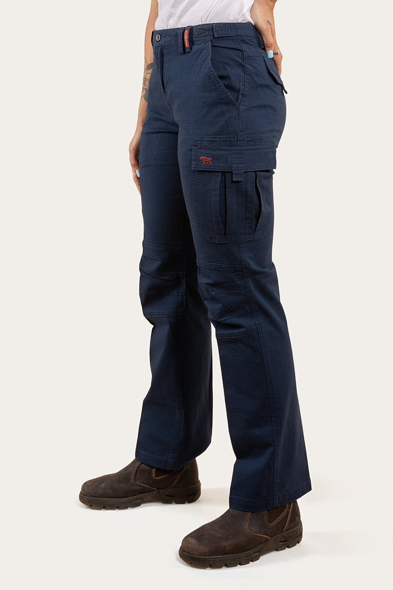 Zeehan Womens Ripstop Work Pants Dark Navy