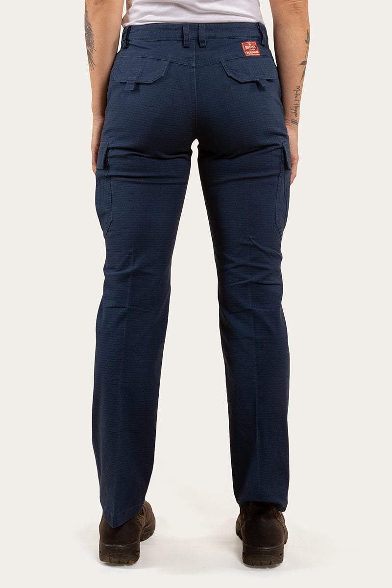 Zeehan Womens Ripstop Work Pants - Dark Navy