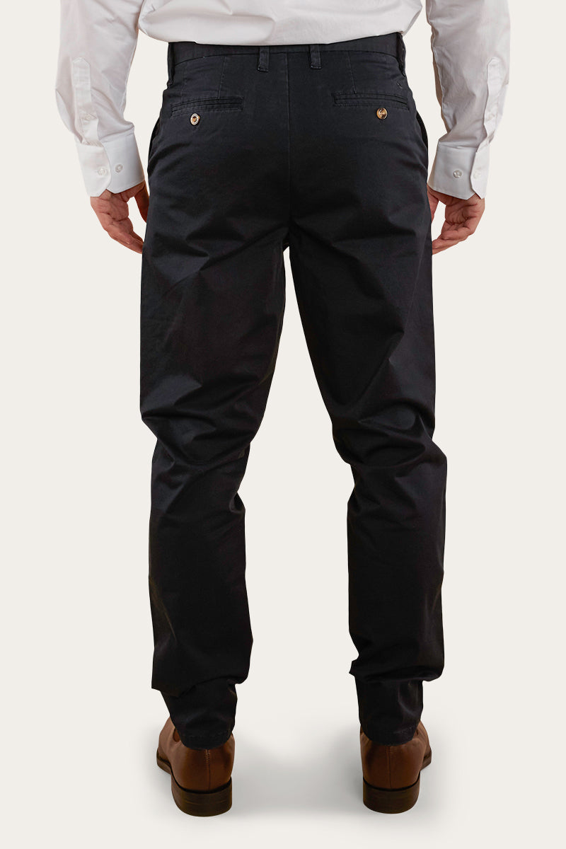 Collins Mens Regular Fit Chino Pant Dark Navy