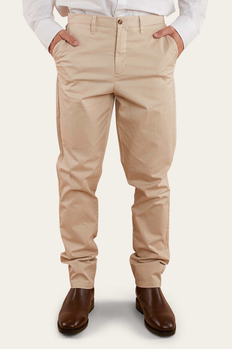Collins Mens Regular Fit Chino Pant Bone